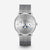 Reloj Naos Mondphase plata milanesa gris
