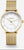 Reloj Naos XS A blanco oro Milanesa 16 oro frontal gris