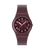 Swatch Originals Medium SO28R115 Thru The Crown Glass Damen Armbanduhr • Transparentes Zifferblatt • Leuchtzeiger
