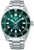 Reloj SEIKO Prospex para hombre con esfera verde, brazalete de metal y bisel giratorio