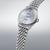 Seiko Presage reloj de hombre, esfera plateada, pulsera de acero inoxidable, vista lateral