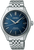 Seiko Presage Reloj para Hombre: esfera azul, indicador de fecha, pulsera de acero inoxidable