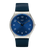 Swatch New Skin Irony SS07S102 Skinnavy Armbanduhr Dunkelblau • Ultradünn • Swatch Glow Zeiger