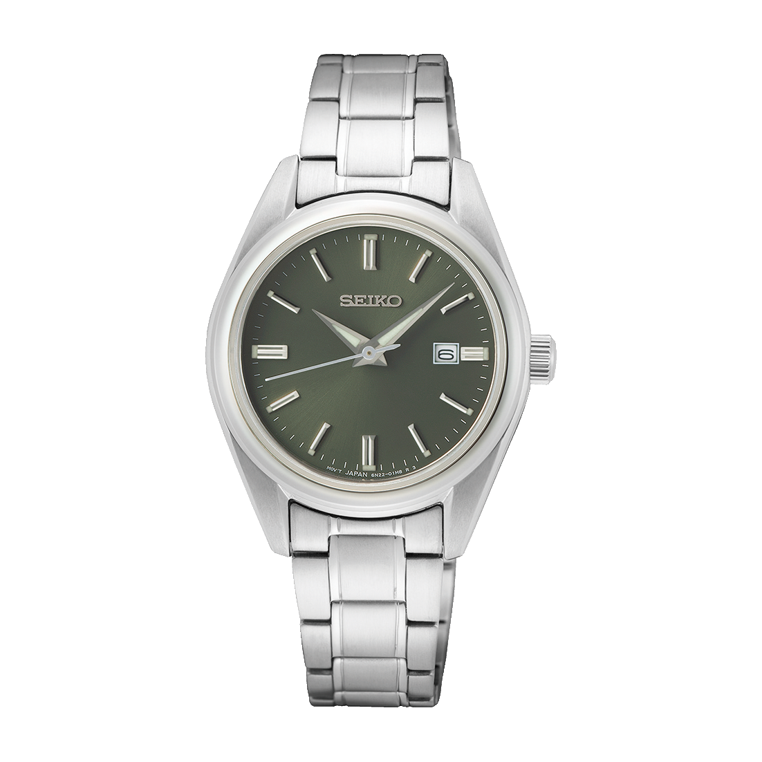 Seiko Conceptual Series SUR533P1 Damenuhr Graugrün • Saphirglas • 10 ATM Wasserdicht