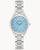 Bulova Sutton 96P250 Damen Armbanduhr Hellblau • Saphirglas • 11 Diamanten