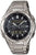 Reloj de hombre con esfera oscura, correa de metal, fecha y pantalla digital (Casio)
