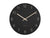 Karlsson Charm Engraved Numbers Small KA5788BK Wanduhr Schwarz • Offenes Zifferblatt • Elegante Golddetails