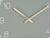 Karlsson Charm Engraved Numbers Small KA5788GR Wanduhr Dschungelgrün • Goldene Zeiger • Geprägtes Zifferblatt, Bild 3