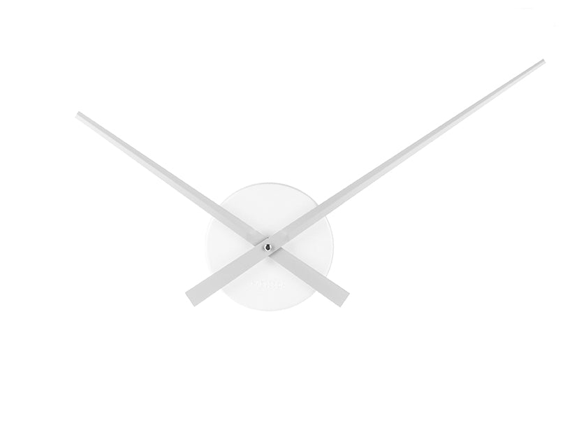 Karlsson Little Big Time Mini KA4348SI Wanduhr Silber • Minimalistisches Design • Offenes Zifferblatt