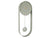 Karlsson Pendulum Charm KA5822DG Wanduhr Dschungelgrün • Sweep-Uhrwerk • Goldene Akzente, Bild 2