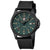 Reloj Luminox para hombre con caja redonda negra, esfera azul verdosa, correa de textil