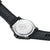 Fondo de reloj Luminox para hombre con correa negra y tapa trasera plateada grabada