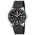 Reloj de buceo para hombre con esfera negra, logotipo LUMINOX y correa de silicona negra