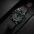 Reloj de buceo Luminox con caja negra y esfera blanca, marcadores luminosos de colores