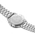 Fondo de reloj cronógrafo para hombre con placa de acero inoxidable y estrella grabada