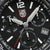 Reloj cronógrafo para hombre: vista detallada de esfera negra con logotipo LUMINOX y fecha 31