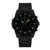 Reloj cronógrafo para hombre con correa negra y esfera negra con marcadores luminosos
