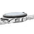 Pulsera de reloj para hombre con caja de acero inoxidable y bisel giratorio moleteado en el reverso