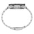 Pulsera de hombre vista lateral: pulsera de acero inoxidable con cierre de hebilla