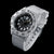 Luminox reloj para hombre con caja blanca, esfera negra y manecillas luminosas