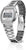 Reloj CASIO con correa de acero inoxidable, bisel con botones y gran pantalla digital