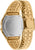 Reloj Casio Vintage con correa de metal dorada y tapa trasera de metal (cubierta redonda).
