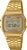 Reloj digital Casio Vintage dorado con correa de metal y pantalla LCD.