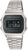 Reloj Casio Vintage A168WEM-1EF para hombre con correa de metal plateada y pantalla digital negra