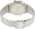 Fondo de reloj Casio Vintage con correa redonda de acero inoxidable plateado