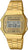 Reloj Casio Vintage dorado con correa de metal y pantalla digital, caja cuadrada