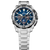 Festina Chrono Bike - Reloj para hombre, pulsera plateada, esfera azul con subesferas de cronógrafo