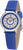 Reloj educativo Atrium para niños con correa de cuero azul y esfera redonda de aprendizaje azul