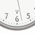 reloj de pared moderno ams f5576g detalle de la esfera