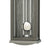 Anthrazitfarbene Wanduhr mit Glasfront und Pendel, Regulator-Design