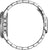 Reloj de hombre con caja y pulsera de acero inoxidable, vista lateral con pulsadores y corona