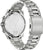 Reloj de hombre con pulsera de acero inoxidable, tapa trasera grabada y esfera plateada