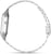 Reloj Casio con correa de eslabones plateada, vista lateral con corona estriada