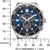 Reloj Citizen para hombre con esfera azul, subesferas de cronógrafo y pulsera de metal
