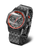 Herrklocka med svart metallarmband, svart boett och grå urtavla