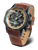 Herrklocka Vostok Europe Atomic Age med brunt läderarmband