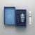 Reloj de hombre en set de regalo azul con pulsera de acero inoxidable, caja de reloj y correa de repuesto