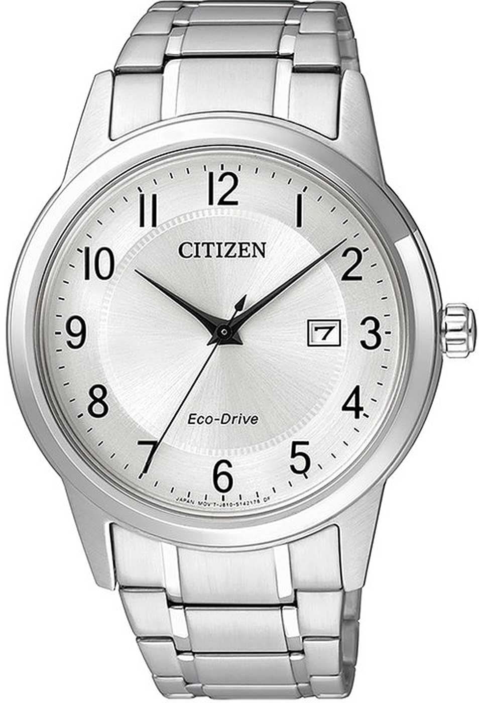 Reloj de hombre de acero inoxidable, esfera plateada con ventana de fecha a las 3 en punto