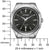 Reloj Citizen para hombre con esfera negra, manecillas e índices plateados