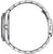 Pulsera de hombre con tapa trasera de metal y corona, brazalete de acero inoxidable