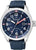 Reloj Citizen para hombre con correa de nailon azul, esfera azul y caja de acero inoxidable