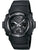 Reloj de pulsera para hombre: correa de plástico negra, esfera redonda con múltiples pantallas