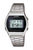 Casio Reloj Digital con Correa de Acero Inoxidable, Pantalla Negra y Visualización del Día de la Semana/Fecha