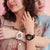 Relojes Casio Baby-G para mujer, correas blancas y oscuras, esferas redondas