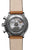 Reloj de hombre con tapa trasera transparente, movimiento visible, correa de cuero marrón