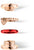 Anillo de acero inoxidable con múltiples vistas: baño de oro rosa, compartimento interior rojo y detalle de corazón